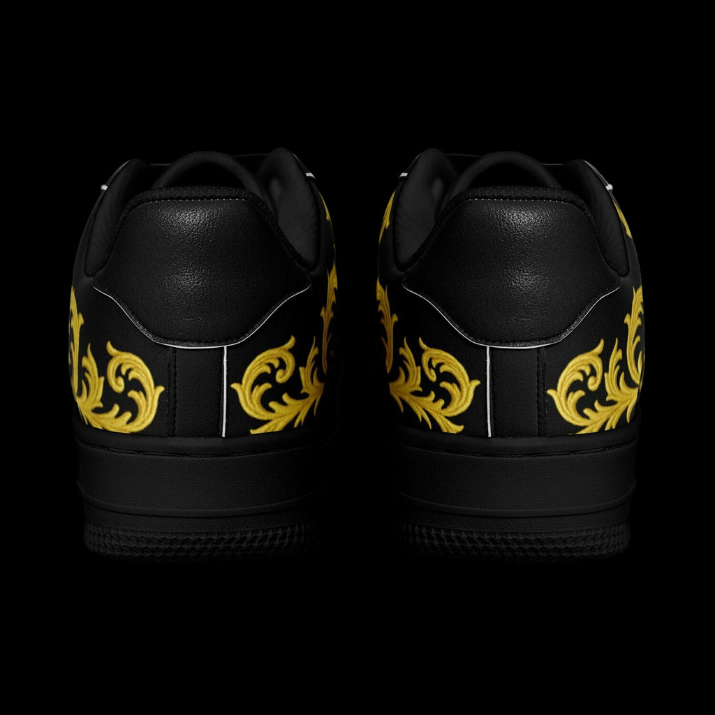 Destined To Reign Core Low Shoes – Royal Black & Gold Edition